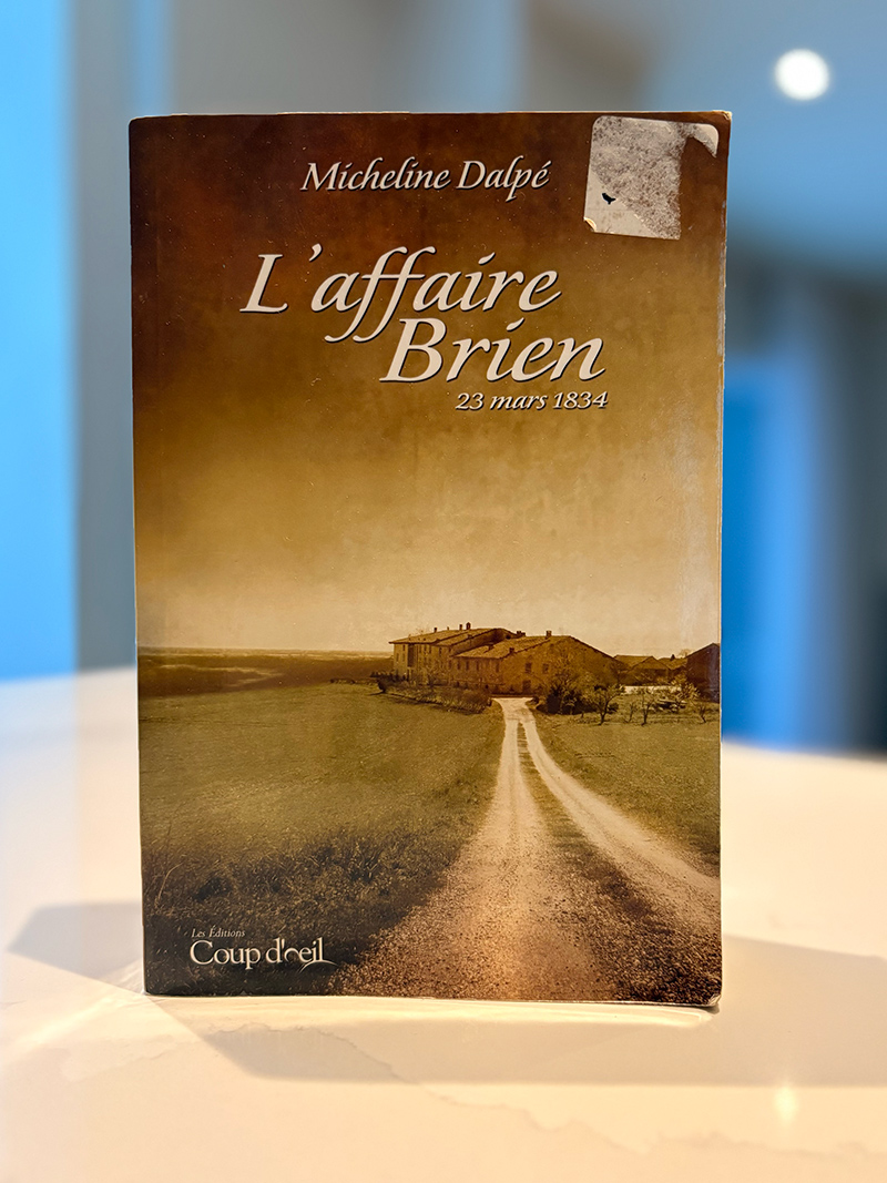 LA couverture du livre L'affaire Brien.